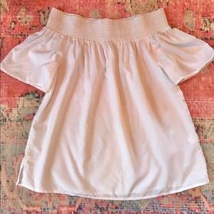 vineyard vines off shoulder woven top